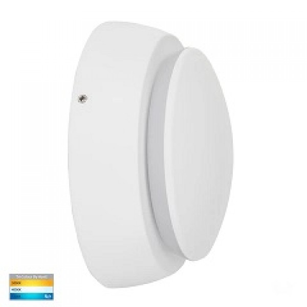 Havit-Pivot Black & White Round Exterior LED Wall Light